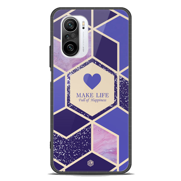 Happiness Series Soft Phone Case - Premium Glass Case - Design 2 - Xiaomi Mi 11i