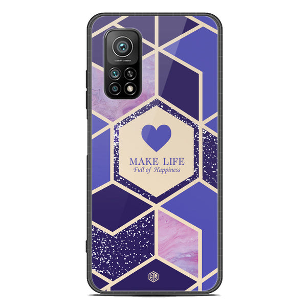 Happiness Series Soft Phone Case - Premium Glass Case - Design 2 - Xiaomi Mi 10T Pro