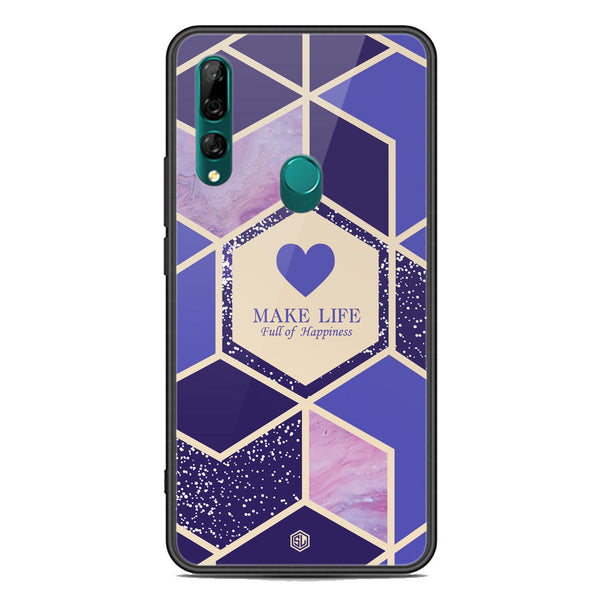 Happiness Series Soft Phone Case - Premium Glass Case - Design 2 - Huawei Y9 Prime 2019