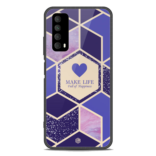 Happiness Series Soft Phone Case - Premium Glass Case - Design 2 - Huawei P smart 2021