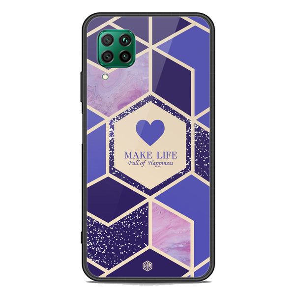 Happiness Series Soft Phone Case - Premium Glass Case - Design 2 - Huawei P40 lite