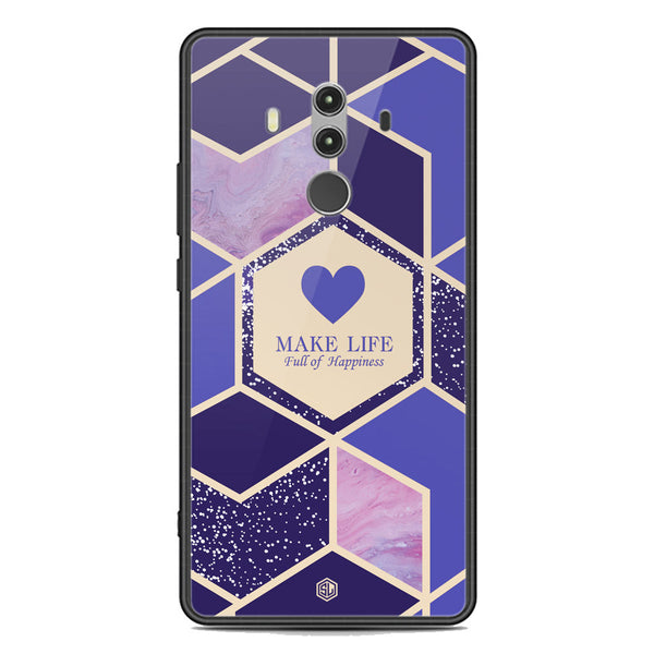 Happiness Series Soft Phone Case - Premium Glass Case - Design 2 - Huawei Mate 10 Pro