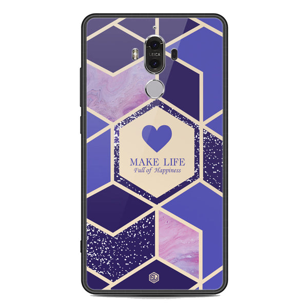 Happiness Series Soft Phone Case - Premium Glass Case - Design 2 - Huawei Mate 9