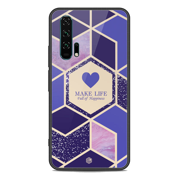 Happiness Series Soft Phone Case - Premium Glass Case - Design 2 - Honor 20 Pro