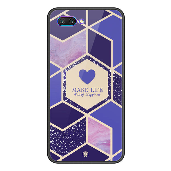 Happiness Series Soft Phone Case - Premium Glass Case - Design 2 - Huawei Honor 10