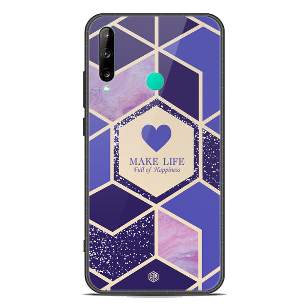 Happiness Series Soft Phone Case - Premium Glass Case - Design 2 - Honor 9C