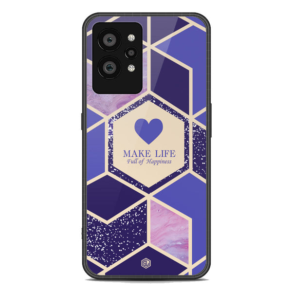 Happiness Series Soft Phone Case - Premium Glass Case - Design 2 - Realme GT2 Pro