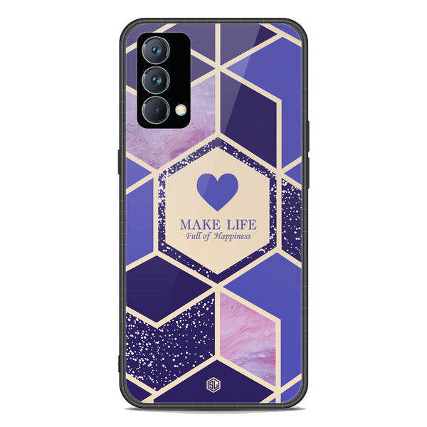 Happiness Series Soft Phone Case - Premium Glass Case - Design 2 - Realme GT Master