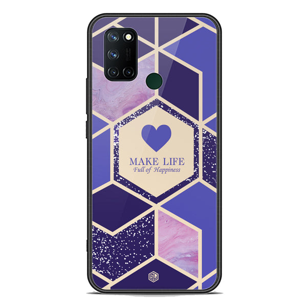 Happiness Series Soft Phone Case - Premium Glass Case - Design 2 - Realme C17