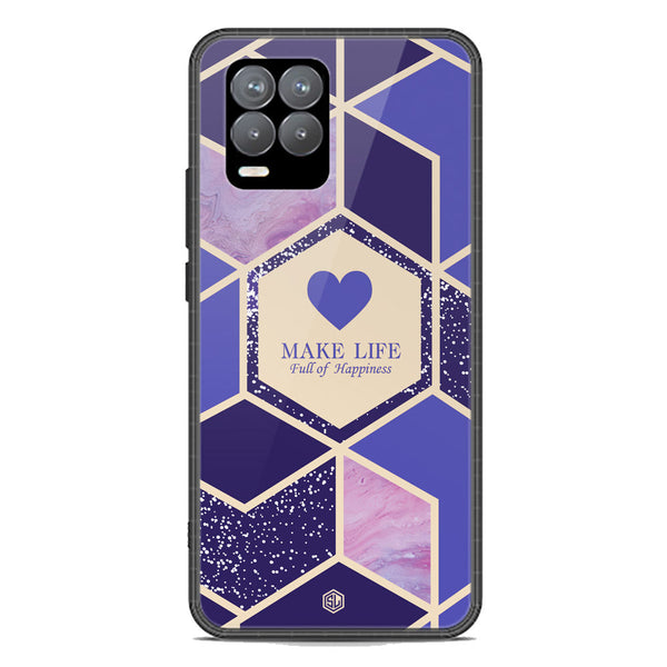 Happiness Series Soft Phone Case - Premium Glass Case - Design 2 - Realme 8 Pro