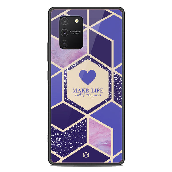 Happiness Series Soft Phone Case - Premium Glass Case - Design 2 - Samsung Galaxy M80s
