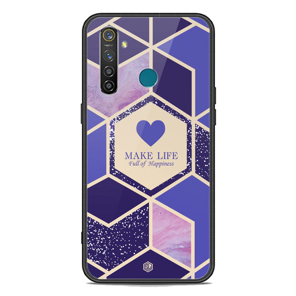 Happiness Series Soft Phone Case - Premium Glass Case - Design 2 - Realme 5 Pro