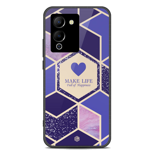 Happiness Series Soft Phone Case - Premium Glass Case - Design 2 - Infinix Note 12 G96