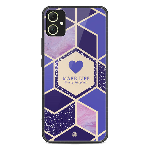 Happiness Series Soft Phone Case - Premium Glass Case - Design 2 - Samsung Galaxy A05