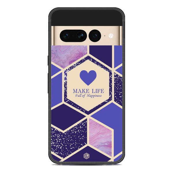 Happiness Series Soft Phone Case - Metal Case - Design 2 - Google Pixel 7 Pro