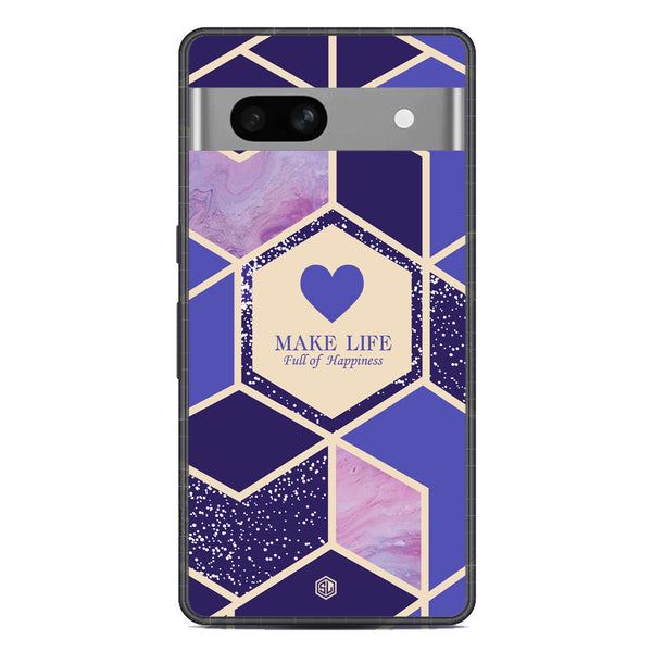 Happiness Series Soft Phone Case - Metal Case - Design 2 - Google Pixel 7a