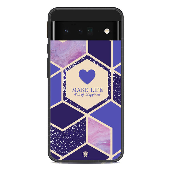 Happiness Series Soft Phone Case - Metal Case - Design 2 - Google Pixel 6 Pro