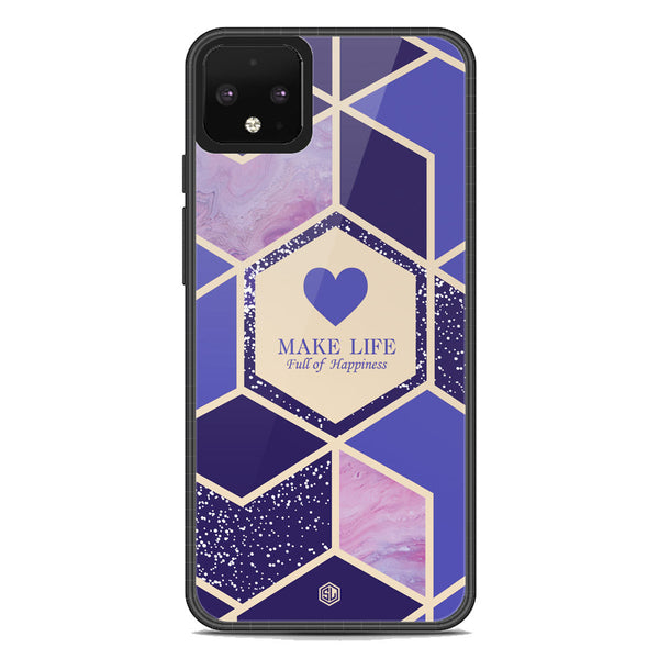 Happiness Series Soft Phone Case - Metal Case - Design 2 - Google Pixel 4 XL