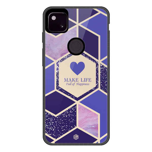 Happiness Series Soft Phone Case - Metal Case - Design 2 - Google Pixel 4a