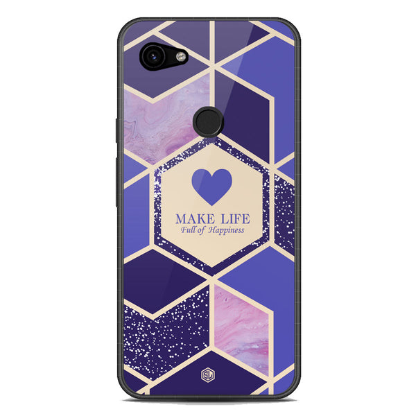 Happiness Series Soft Phone Case - Metal Case - Design 2 - Google Pixel 3a