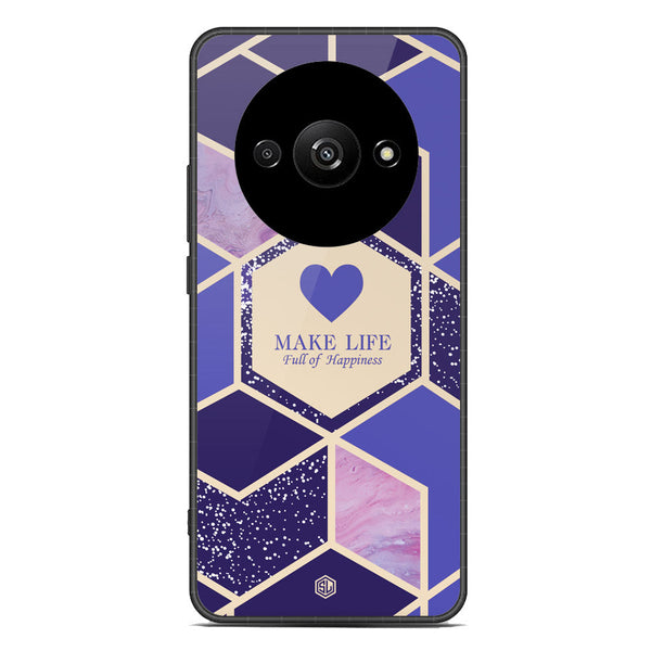 Happiness Series Soft Phone Case - Premium Glass Case - Design 2 - Xiaomi Redmi A3