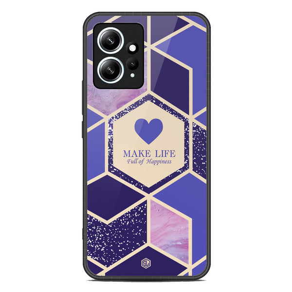 Happiness Series Soft Phone Case - Premium Glass Case - Design 2 - Xiaomi Redmi Note 12 4G