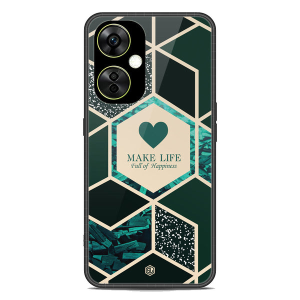 Happiness Series Soft Phone Case - Premium Glass Case - Design 4 - OnePlus Nord CE 3 Lite