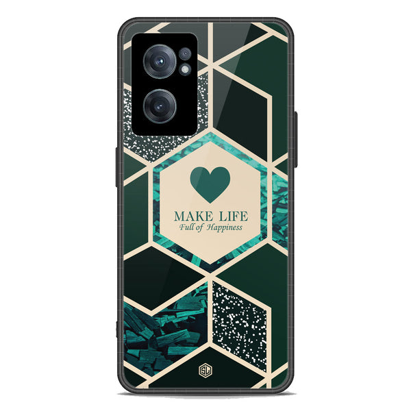 Happiness Series Soft Phone Case - Premium Glass Case - Design 4 - OnePlus Nord CE 2 5G