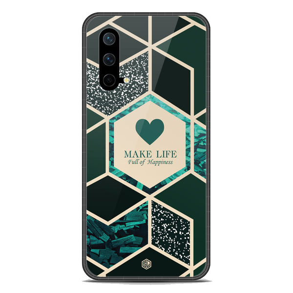 Happiness Series Soft Phone Case - Premium Glass Case - Design 4 - OnePlus Nord CE 5G