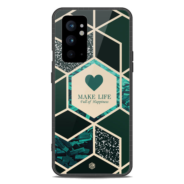 Happiness Series Soft Phone Case - Premium Glass Case - Design 4 - OnePlus 9RT 5G