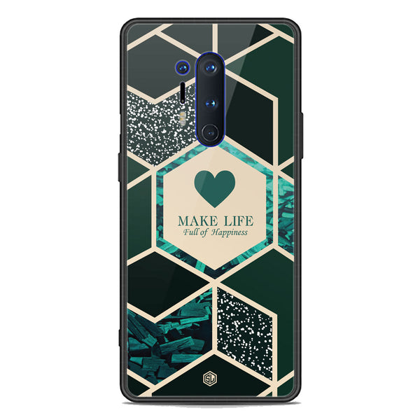 Happiness Series Soft Phone Case - Premium Glass Case - Design 4 - OnePlus 8 Pro