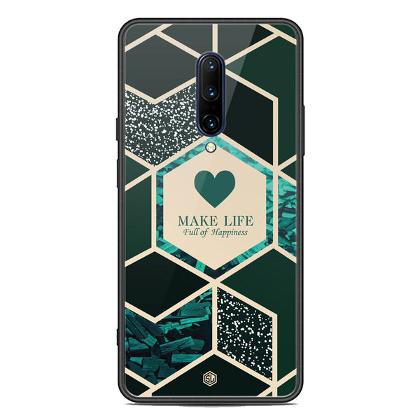 Happiness Series Soft Phone Case - Premium Glass Case - Design 4 - OnePlus 7 Pro