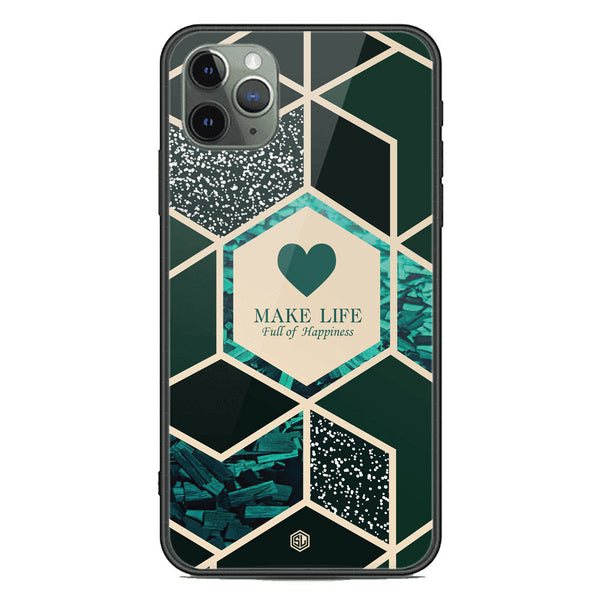 Happiness Series Soft Phone Case - Premium Glass Case - Design 4 - iPhone 11 Pro Max