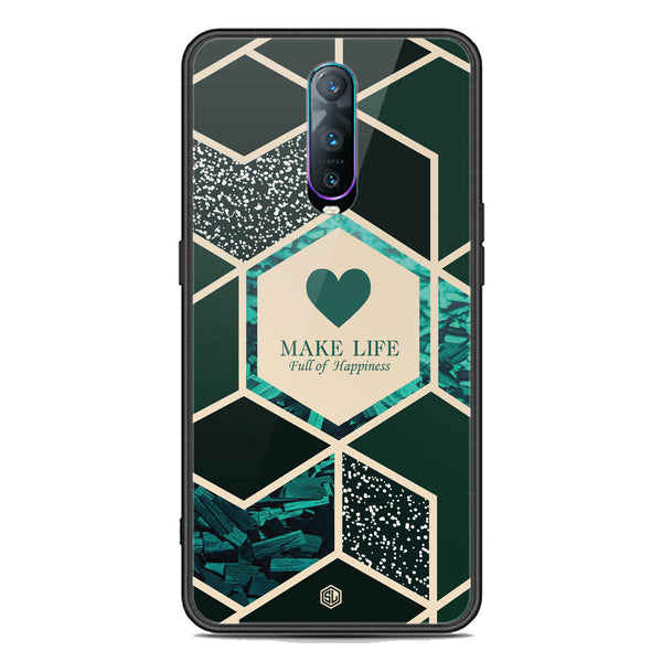 Happiness Series Soft Phone Case - Premium Glass Case - Design 4 - Oppo R17 Pro