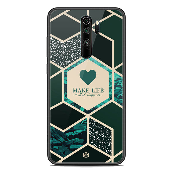 Happiness Series Soft Phone Case - Premium Glass Case - Design 4 - Xiaomi Redmi Note 8 Pro