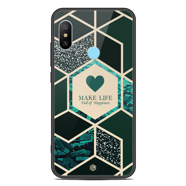 Happiness Series Soft Phone Case - Premium Glass Case - Design 4 - Xiaomi Redmi Note 6 Pro