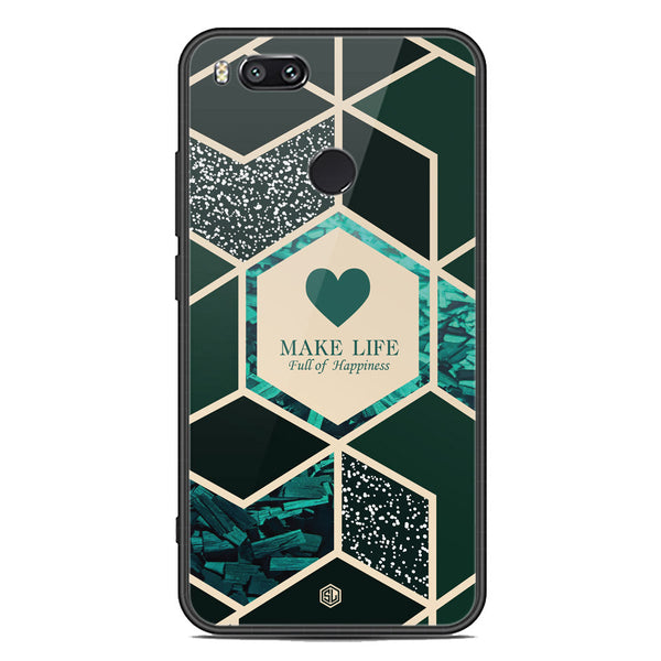 Happiness Series Soft Phone Case - Premium Glass Case - Design 4 - Xiaomi Mi A1 / Mi 5X