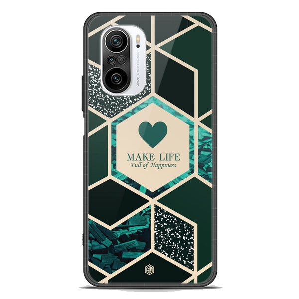 Happiness Series Soft Phone Case - Premium Glass Case - Design 4 - Xiaomi Mi 11i