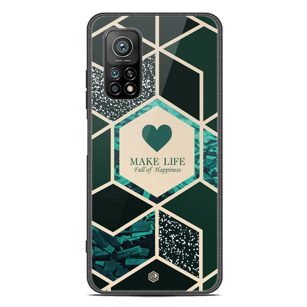 Happiness Series Soft Phone Case - Premium Glass Case - Design 4 - Xiaomi Mi 10T Pro