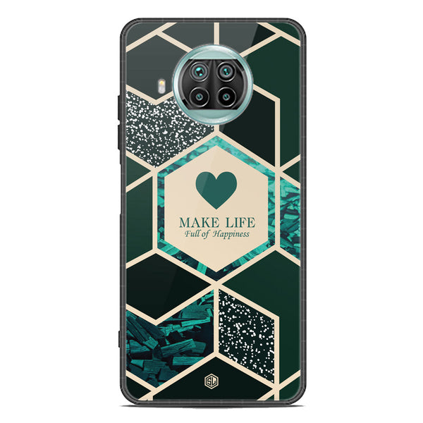 Happiness Series Soft Phone Case - Premium Glass Case - Design 4 - Xiaomi Mi 10T Lite