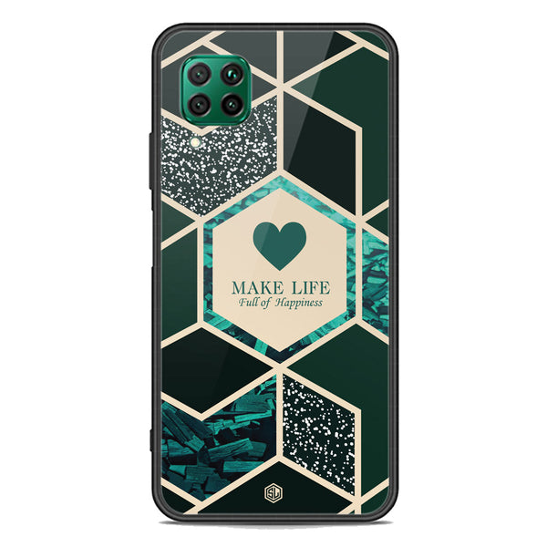 Happiness Series Soft Phone Case - Premium Glass Case - Design 4 - Huawei P40 lite