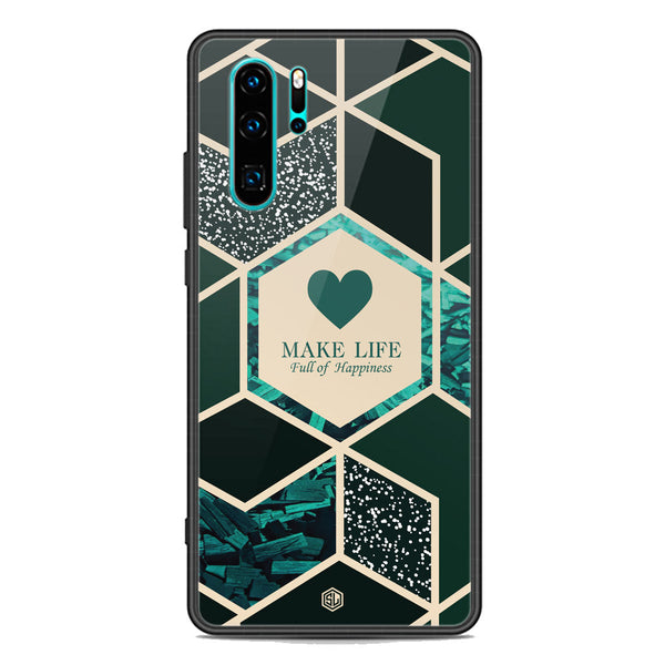 Happiness Series Soft Phone Case - Premium Glass Case - Design 4 - Huawei P30 Pro