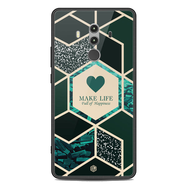 Happiness Series Soft Phone Case - Premium Glass Case - Design 4 - Huawei Mate 10 Pro