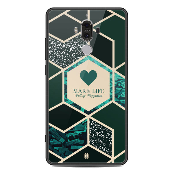 Happiness Series Soft Phone Case - Premium Glass Case - Design 4 - Huawei Mate 9