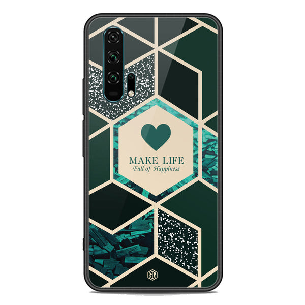 Happiness Series Soft Phone Case - Premium Glass Case - Design 4 - Honor 20 Pro