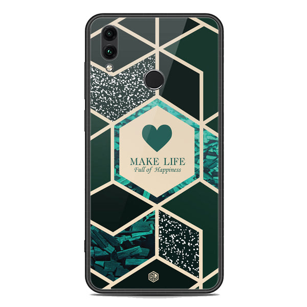 Happiness Series Soft Phone Case - Premium Glass Case - Design 4 - Huawei Honor 10 Lite