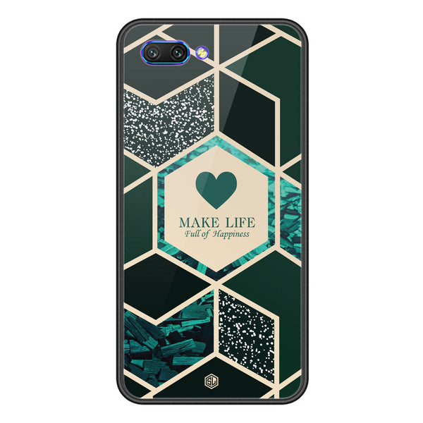 Happiness Series Soft Phone Case - Premium Glass Case - Design 4 - Huawei Honor 10
