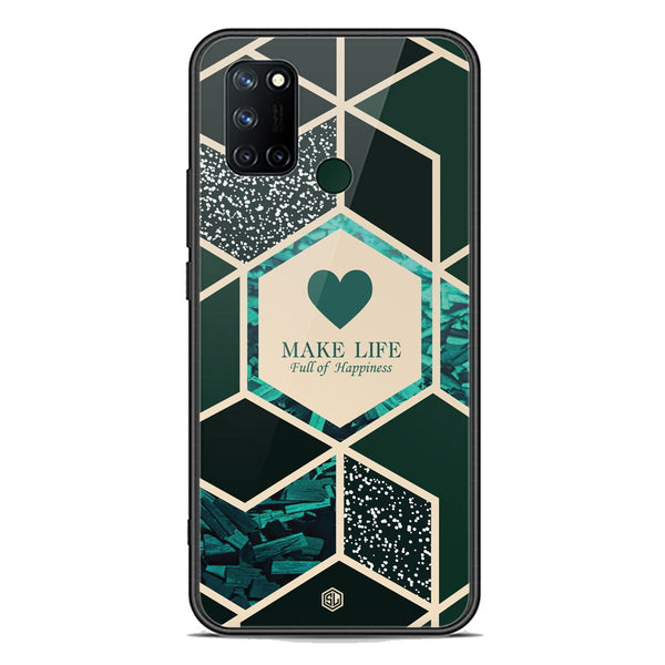 Happiness Series Soft Phone Case - Premium Glass Case - Design 4 - Realme C17