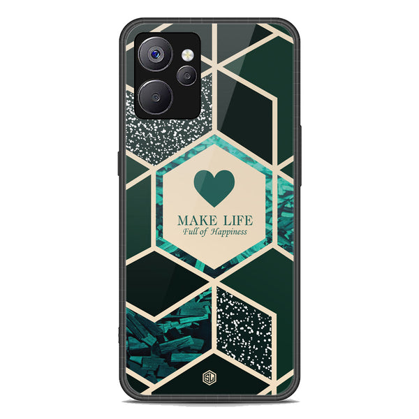 Happiness Series Soft Phone Case - Premium Glass Case - Design 4 - Realme 9i 5G