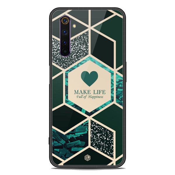 Happiness Series Soft Phone Case - Premium Glass Case - Design 4 - Realme 6 Pro